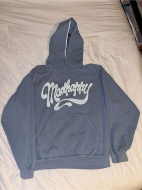 Madhappy Dusty Blue Logo Hoodie